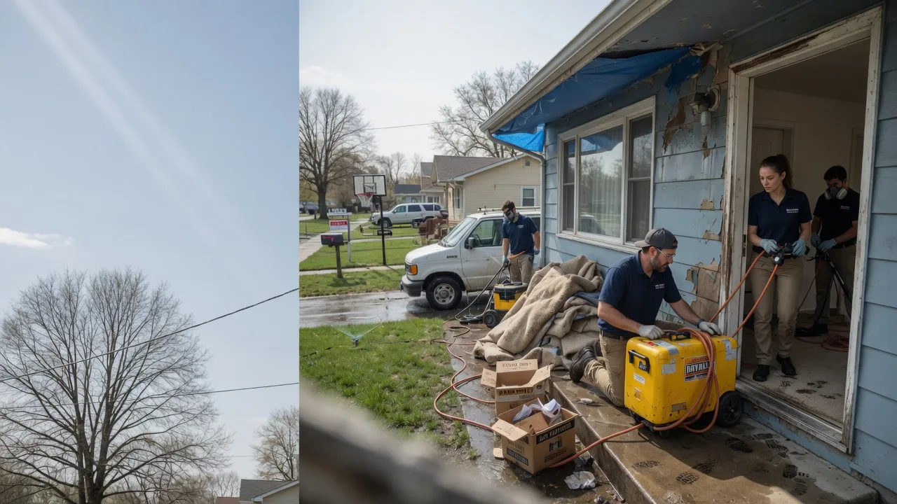 Basement Flood Cleanup in North Newton, KS near me